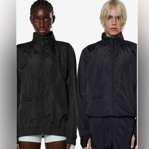 Nwt RAINS brand unisex xs track jacket black